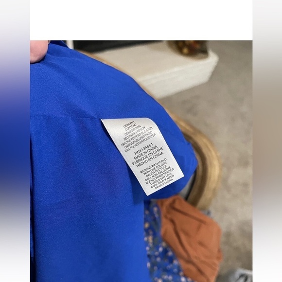 CHARLES HENRY Dress Women’s Medium Blue Floral Bohemian Beachy Flowy - Picture 3 of 3